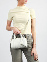 Cross Body Tas Milano Ana Leder Lancaster Wit milano ana 101-vue-porte