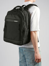 Business Rugzak Met 17" Laptopvak David jones Zwart business PC045-vue-porte
