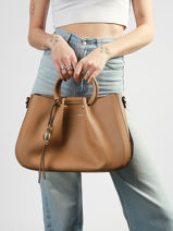 Handtas Gretel Ted lapidus Bruin gretel TLAU8924-vue-porte