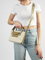Cross Body Tas Kba Mariniere Osier Lancaster Beige kba mariniere osier 78-vue-porte