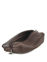 Portemonnee Leder Francinel Bruin bilbao 47969-vue-porte