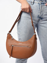 Cross Body Tas Firenze Leder Lancaster Beige firenze 2-vue-porte