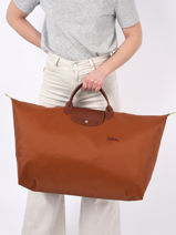 Longchamp Le pliage green Reistassen Bruin-vue-porte