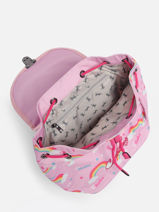 Rugzak Rétro 1 Compartiment Cameleon Roze retro SD25-vue-porte
