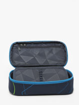 Pennenzak 1 Compartiment Satch Blauw pencil case BSC1-vue-porte