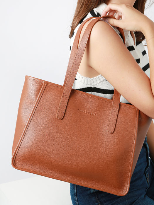 Longchamp Le foulonné Schoudertas Bruin
