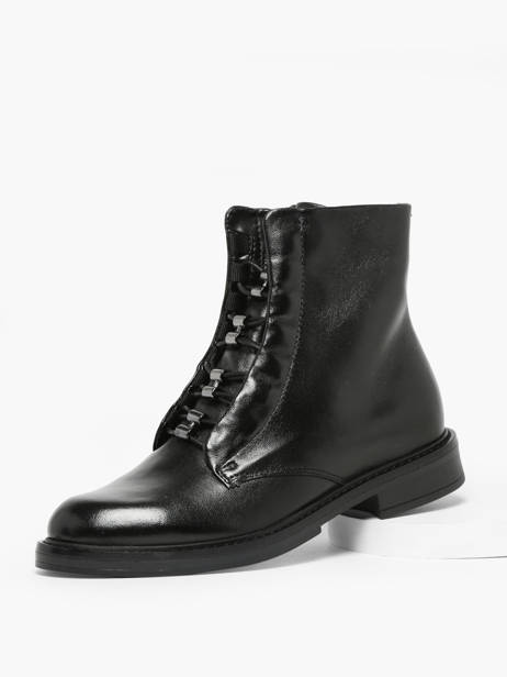 Enkellaarsjes Uit Leder Mjus Zwart accessoires T81205 ander zicht 1