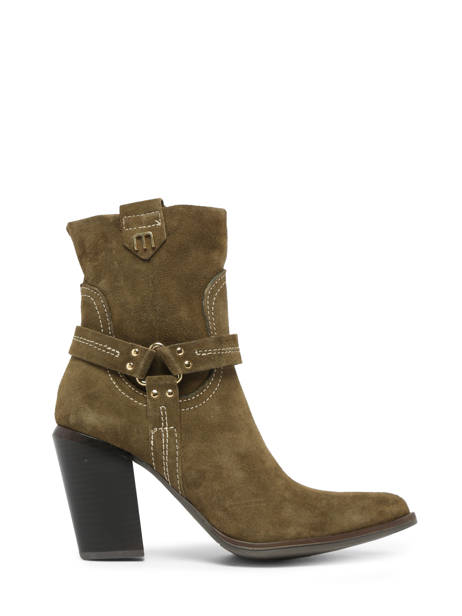 Santiago Laarzen Met Hak Uit Leder Mjus Groen accessoires T76202 ander zicht 1