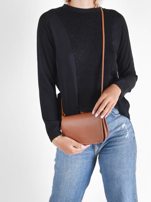 Longchamp Le foulonné Clutch Bruin