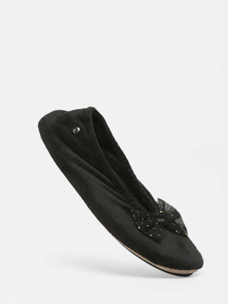 Pantoffels Isotoner Zwart accessoires 97381 ander zicht 1