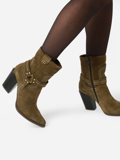 Santiago Laarzen Met Hak Uit Leder Mjus Groen accessoires T76202 ander zicht 3