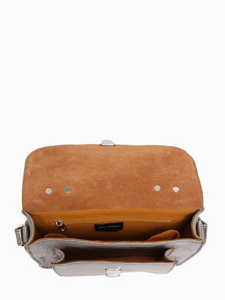 Cross Body Tas Vintage Leder Paul marius Grijs vintage GEORGE ander zicht 3