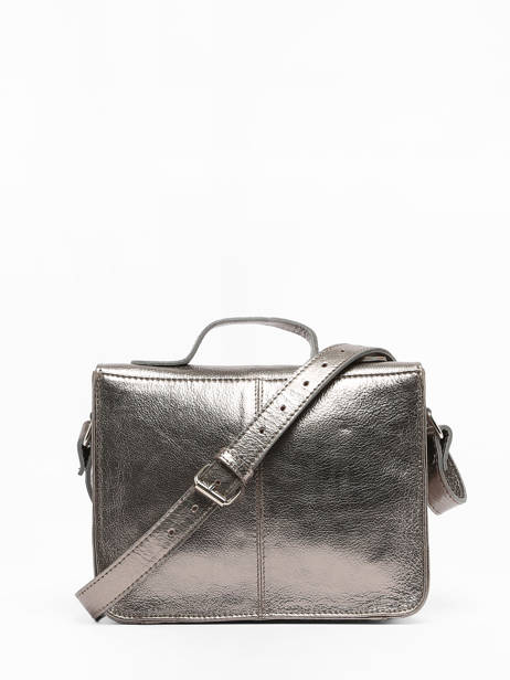 Cross Body Tas Vintage Leder Paul marius Grijs vintage GEORGE ander zicht 4