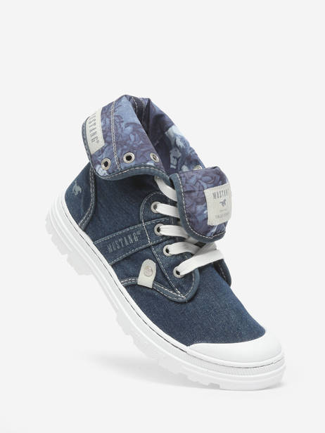 Sneakers Mustang Blauw women - 01426504 ander zicht 1