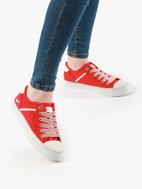 Sneakers Mustang Rood women 1376303 ander zicht 2