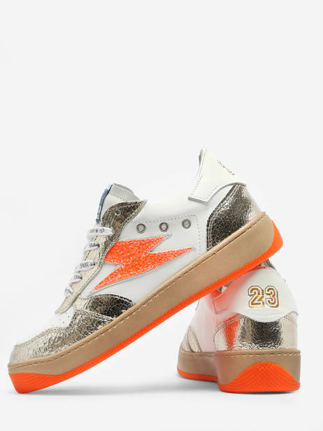 Sneakers Nune Uit Leder Semerdjian Oranje women NUN11554 ander zicht 4
