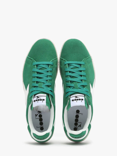 Sneakers Game Low Suede Wax Uit Leder Diadora Groen unisex 181202 ander zicht 2