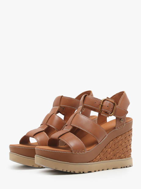 Sandalen Met Sleehak Uit Leder Ugg Bruin accessoires 1152667 ander zicht 5