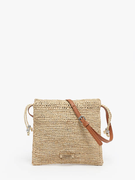 Cross Body Tas L'atelier Du Crochet Raphia Le voyage en panier Wit l'atelier du crochet AM773