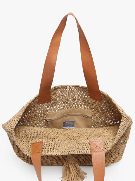 Schoudertas L'atelier Du Crochet Le voyage en panier Beige l'atelier du crochet AM645 ander zicht 3