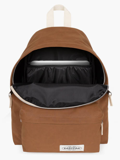 Rugzak 1 Compartiment Eastpak Bruin upgrained K620UPG ander zicht 2
