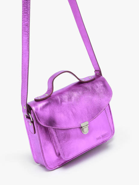 Cross Body Tas Melle George Bonbon Leder Paul marius Roze bonbon GEORGBON ander zicht 2