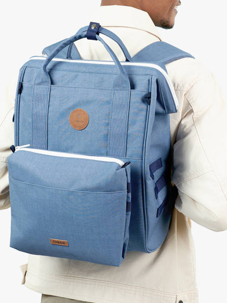 Rugzak Cabaia Blauw baby bag BABYBAG ander zicht 1