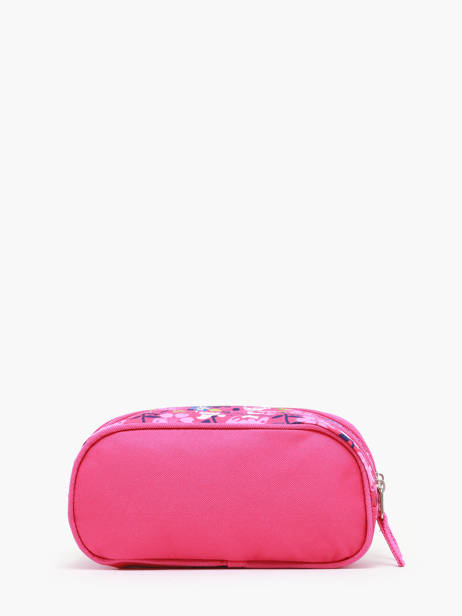 Pennenzak 2 Compartimenten Snowball Roze butterfly 46411 ander zicht 2