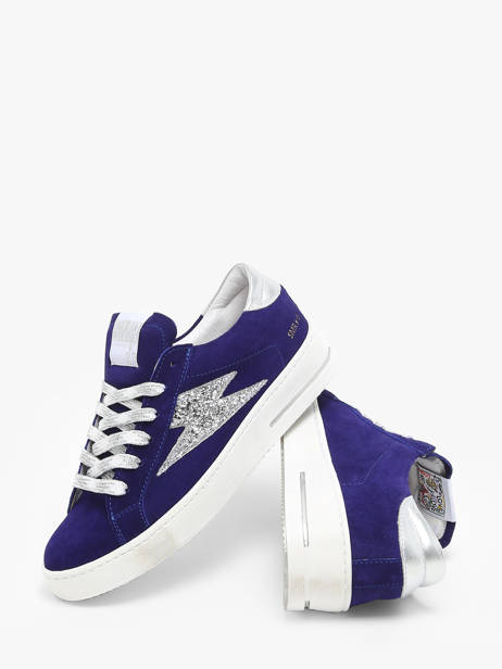 Sneakers Maya Uit Leder Semerdjian Blauw accessoires MAYA668 ander zicht 3