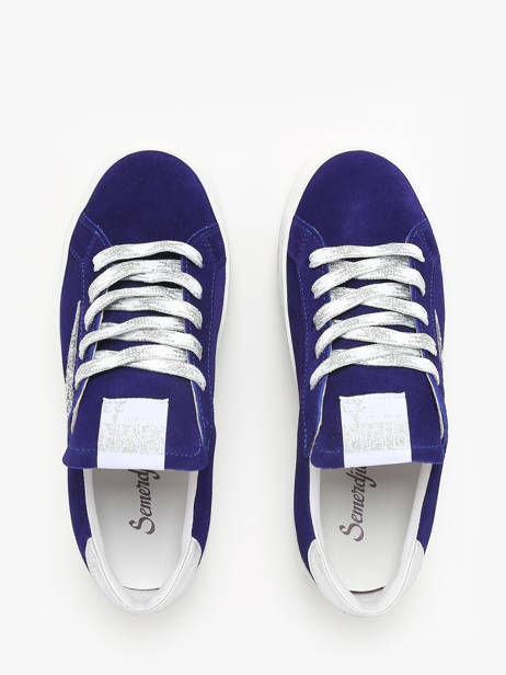 Sneakers Maya Uit Leder Semerdjian Blauw accessoires MAYA668 ander zicht 4