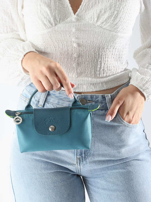 Longchamp Le pliage green Clutch Blauw