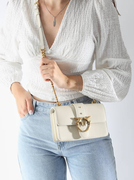 Cross Body Tas Love Bag Icon Leder Pinko Wit love bag icon A0F1 ander zicht 1