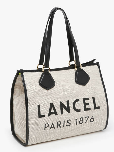 Schoudertas Cabas D'été Met Rits Lancel Zwart cabas d'ete A13310 ander zicht 2