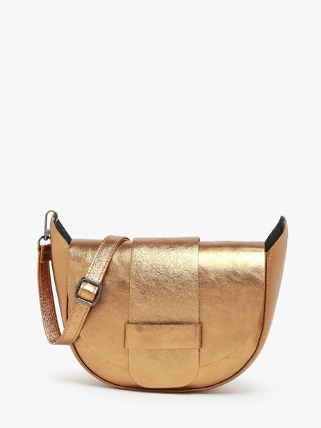 Cross Body Tas Nine Leder Milano Goud nine NI24065