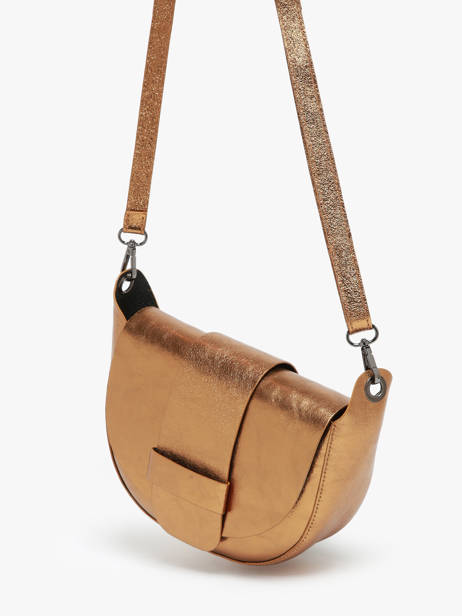 Cross Body Tas Nine Leder Milano Goud nine NI24065 ander zicht 2