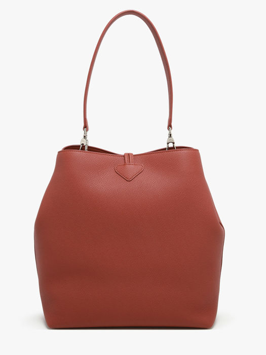 Longchamp Le roseau Schoudertas Bruin
