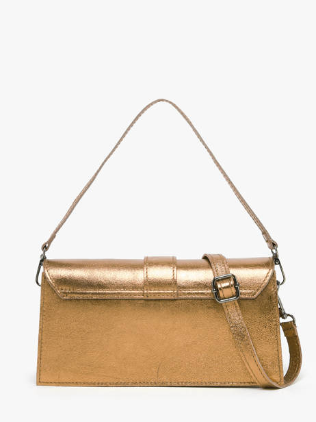 Schoudertas Nine Leder Milano Goud nine NI24066 ander zicht 4