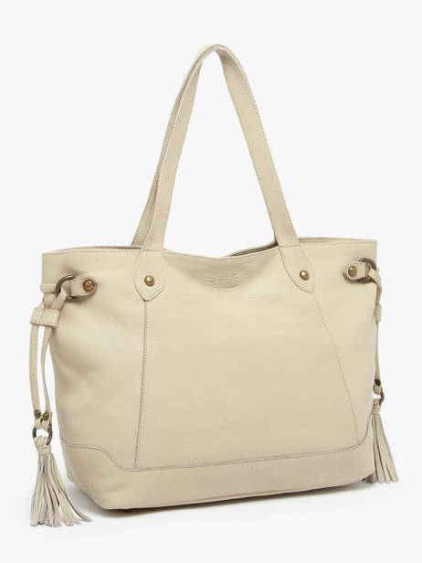 Schoudertas Cow Leder Basilic pepper Beige cow 756385 ander zicht 2