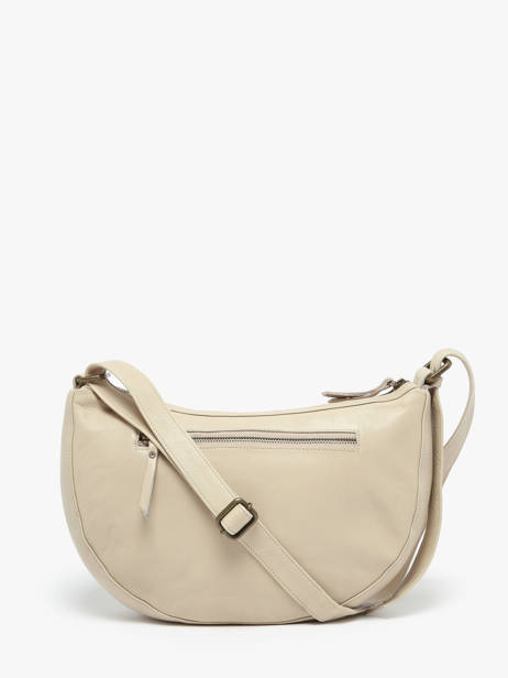 Cross Body Tas Cow Leder Basilic pepper Beige cow BCOW71 ander zicht 4