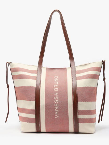Handtas Cabas Katoen Vanessa bruno Roze cabas 3V40374 ander zicht 4