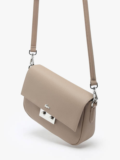Cross Body Tas Daily City Lacoste Beige daily city NF4757DZ ander zicht 2