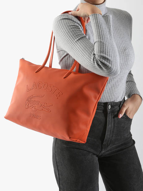 Handtas L.12.12 Concept Lacoste Oranje l.12.12 concept NF4747SJ ander zicht 1