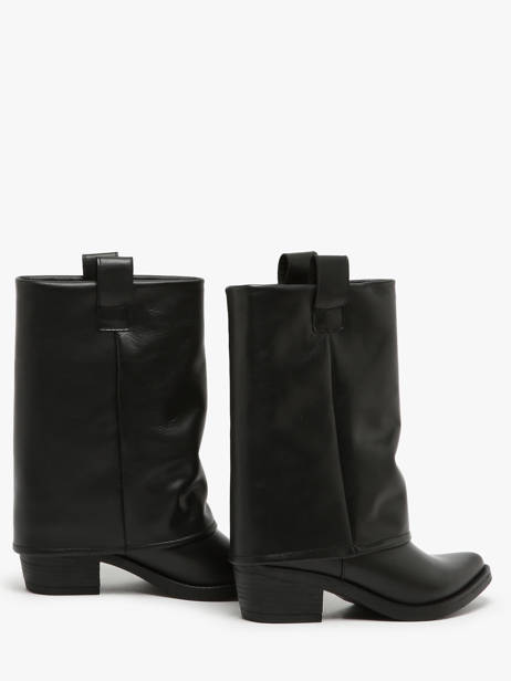 Santiago Laarzen Uit Leder We do Zwart women CO99905 ander zicht 4
