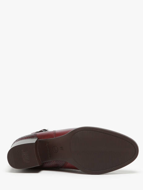 Enkellaarsjes Uit Leder Tamaris Rood accessoires 43 ander zicht 5
