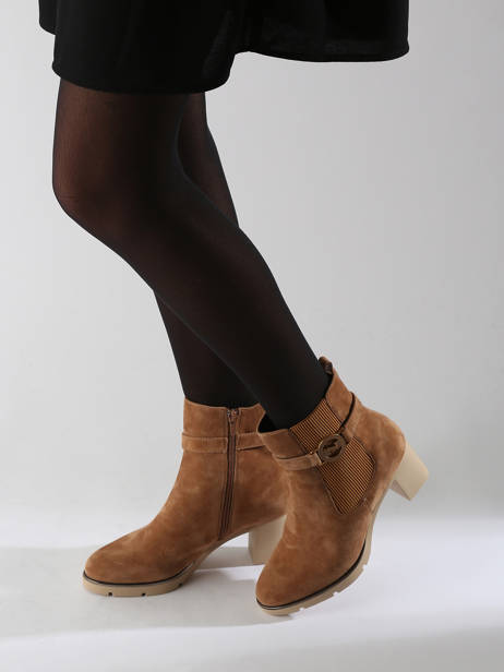Enkellaarsjes Met Hak Uit Leder Nathan baume Bruin women 242N3103 ander zicht 1