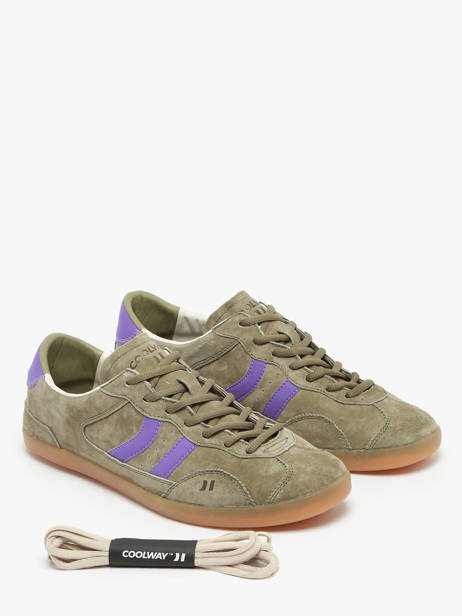 Sneakers Kizuna Uit Leder Coolway Groen men 8623591 ander zicht 1