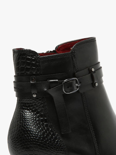 Enkellaarsjes Uit Leder Tamaris Zwart accessoires 43 ander zicht 3