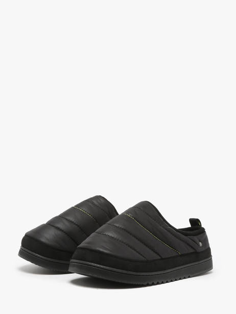 Pantoffels Isotoner Zwart men 98229 ander zicht 1