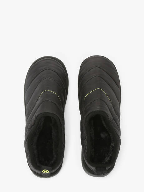 Pantoffels Isotoner Zwart men 98229 ander zicht 3