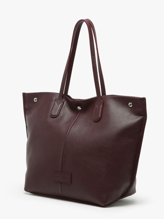 Longchamp Essential cuir Schoudertas Violet